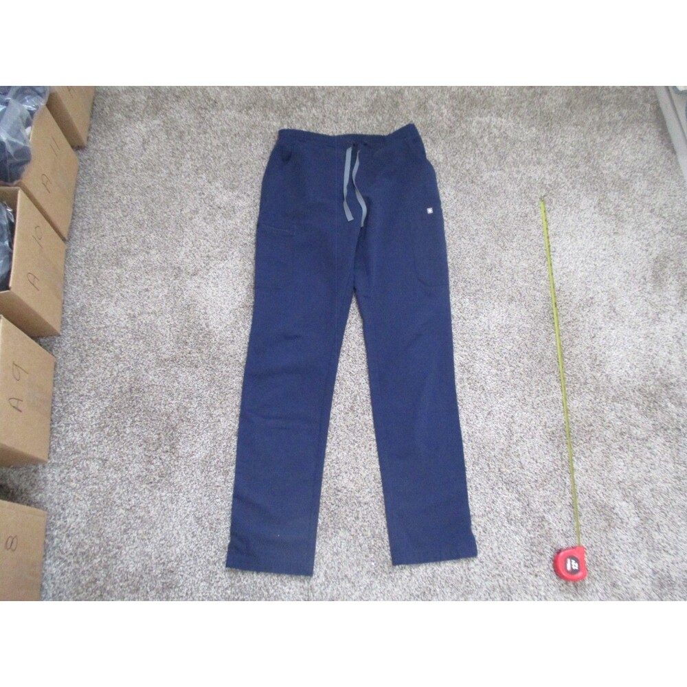 FIGS Technical Collection Scrub Pants S/T BlueSolid Polyester Blend